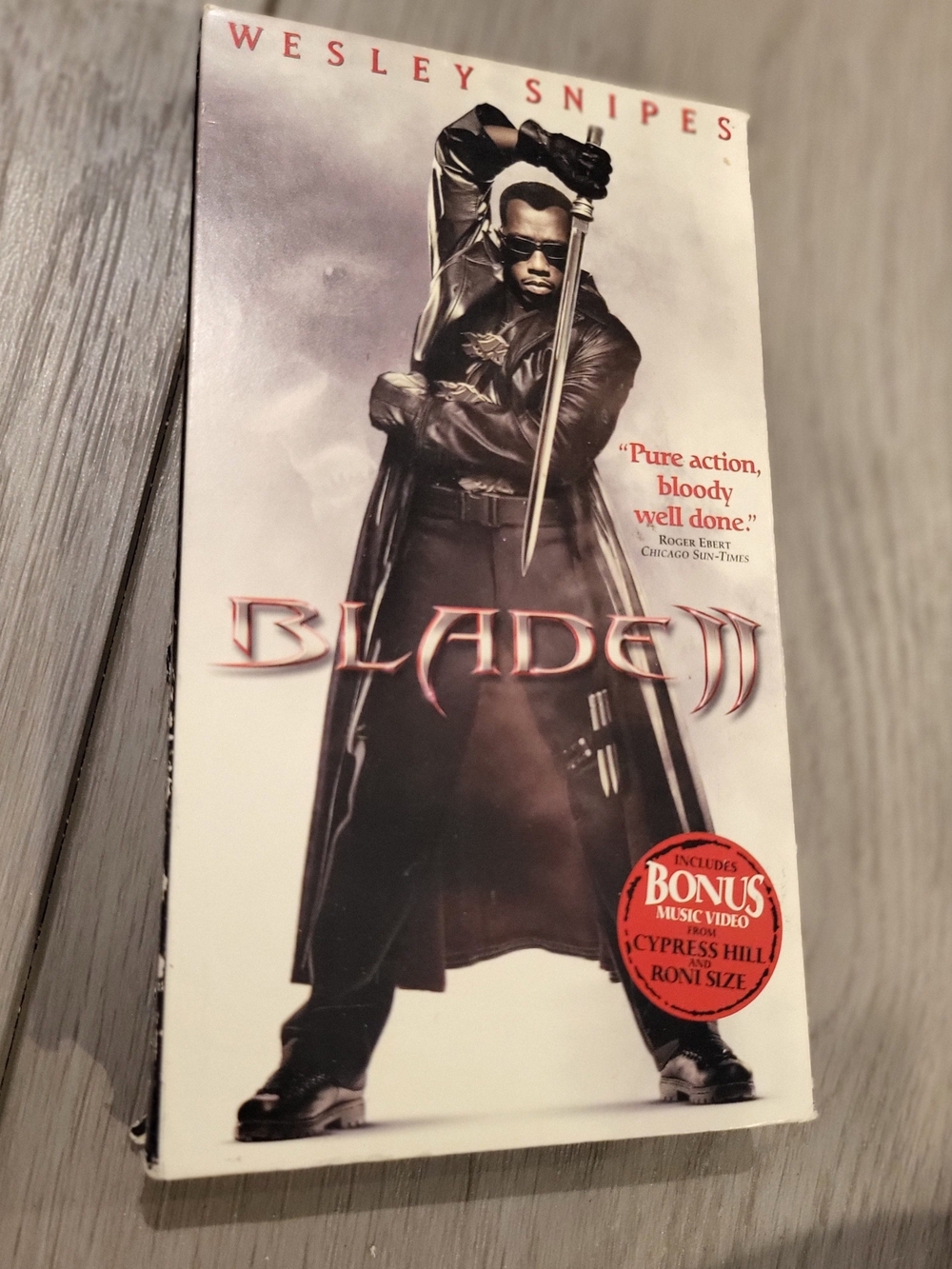 Blade II VHS Wesley Snipes Marvel Blockbuster 2002